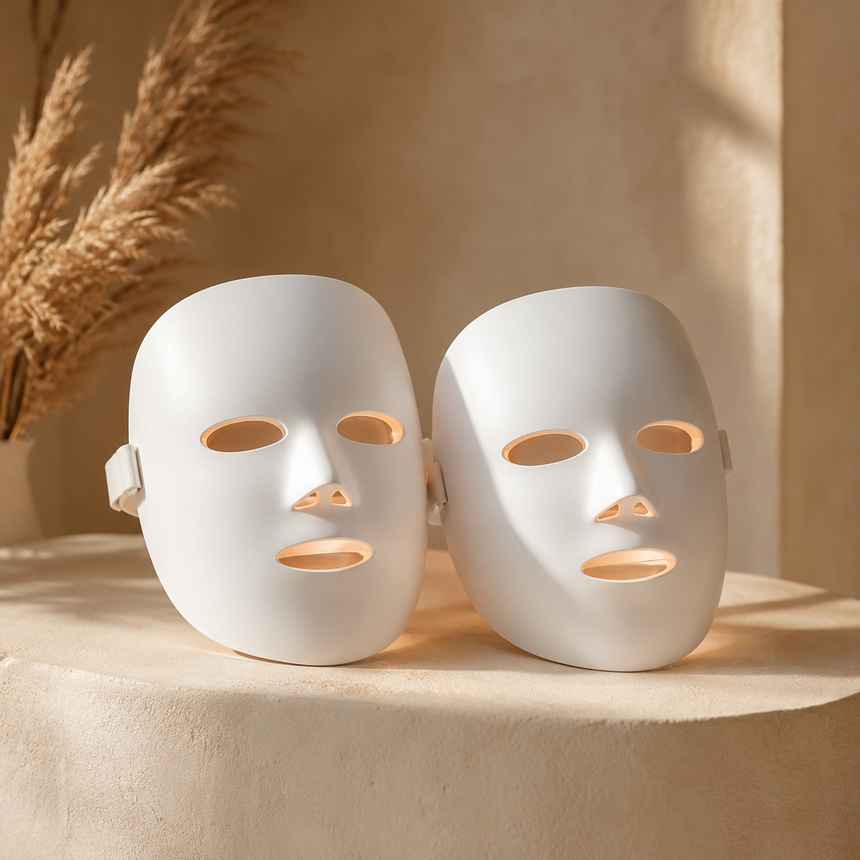 GlowMask Pro Duo — two masks, cream